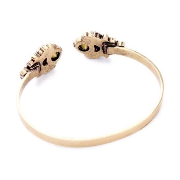 Crystal and Gold Cuff Bracelet - Picture 5 of 5